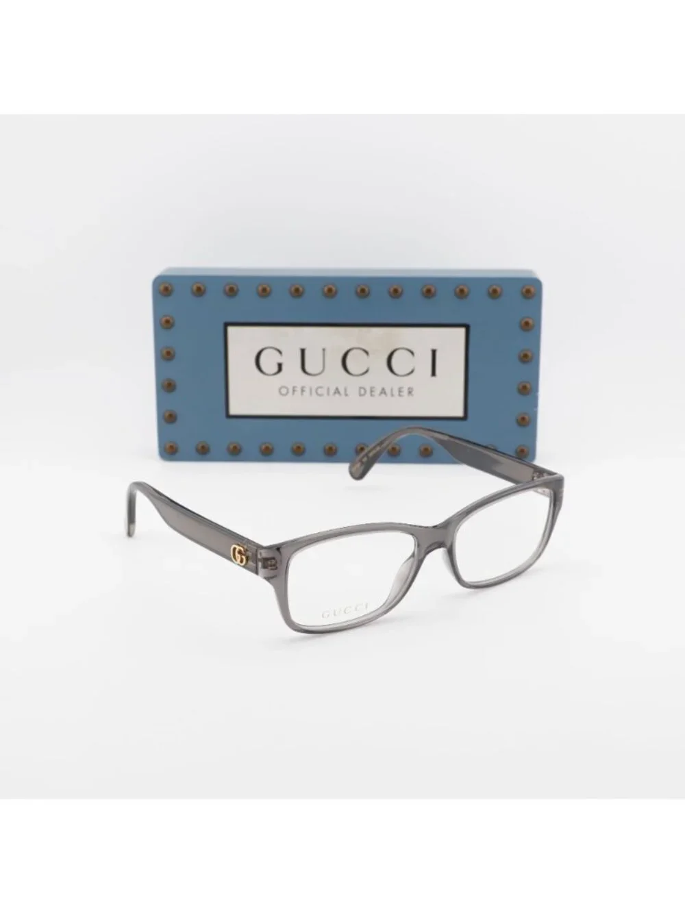 Gucci GG0716O 003 Rectangle Eyeglasses 53mm - Grey